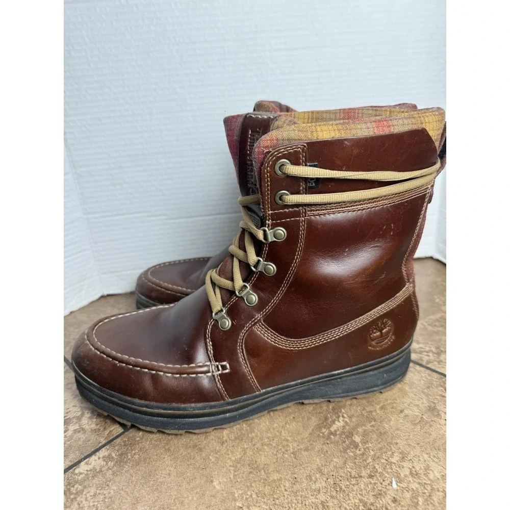 Timberland Ortholite Schazzberg High Waterproof Pendleton Boot Brown Men's 11